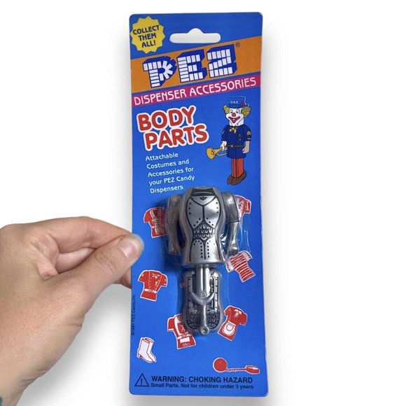 PEZ Dispenser Accessories Body Parts Attachable Costume Knight Vintage 1990s NOS - Picture 2 of 7